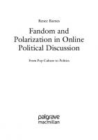 Fandom and Polarization in Online Political Discussion: From Pop Culture to Politics
 3031140389, 9783031140389