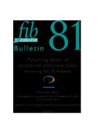 fib bulletin 81 - Punching shear of structural concrete slabs
 9782883941212