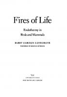 Fires of Life: Endothermy in Birds and Mammals
 9780300245202