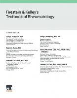 Firestein & Kelley's Textbook of Rheumatology [11 ed.]
 9780323639200, 9780323776394, 9780323776400, 2020939462