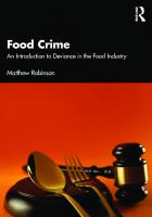 Food Crime: An Introduction to Deviance in the Food Industry [1 ed.]
 103228353X, 9781032283531