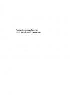 Foreign Language Teachers and Intercultural Competence: An Investigation in 7 Countries of Foreign Language Teachers' Views and Teaching Practices
 9781853598456