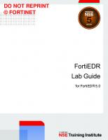 Fortinet FortiEDR Lab Guide for FortiEDR 5.0