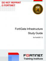 Fortinet FortiGate Infrastructure Study Guide for FortiOS 7.2