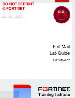 Fortinet FortiMail Lab Guide for FortiMail 7.2