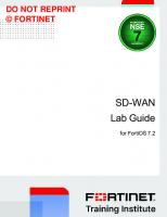 Fortinet SD-WAN Lab Guide for FortiOS 7.2