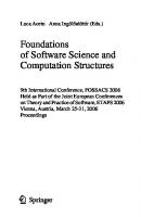 Foundations of Software Science and Computational Structures: 9th International Conference, FOSSACS 2006, Held as Part of the Joint European ... (Lecture Notes in Computer Science, 3921)
 9783540330455, 3540330453