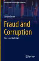 Fraud and Corruption: Cases and Materials (Contributions to Finance and Accounting)
 303110062X, 9783031100628