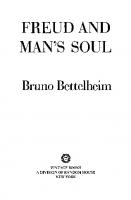 Freud and Man's Soul
 0394710363