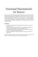 Functional Nanomaterials for Sensors [1 ed.]
 1032204958, 9781032204956
