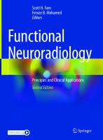Functional Neuroradiology: Principles and Clinical Applications
 3031109082, 9783031109089