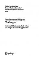 Fundamental Rights Challenges: Horizontal Effectiveness, Rule of Law and Margin of National Appreciation
 3030727971, 9783030727970