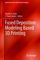 Fused Deposition Modeling Based 3D Printing (Materials Forming, Machining and Tribology)
 3030680231, 9783030680237