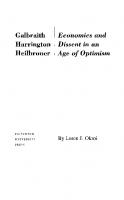 Galbraith, Harrington, Heilbroner: Economics and Dissent in an Age of Optimism [Course Book ed.]
 9781400859337