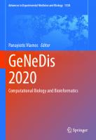 GeNeDis 2020: Computational Biology and Bioinformatics (Advances in Experimental Medicine and Biology, 1338)
 3030787745, 9783030787745