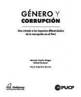 Género y corrupción. Una mirada a los impactos diferenciados de la corrupción en el Perú
 9786124474002