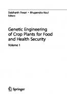 Genetic Engineering of Crop Plants for Food and Health Security: Volume 1
 9819950333, 9789819950331