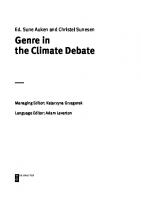 Genre in the Climate Debate
 9788395720499, 9788395720482