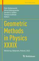 Geometric Methods in Physics XXXIX: Workshop, Białystok, Poland, 2022 (Trends in Mathematics)
 3031302834, 9783031302831