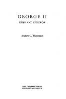 George II: King and Elector
 9780300170153