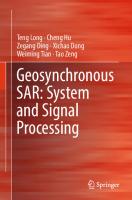 Geosynchronous SAR: System and Signal Processing
 9811072531, 9789811072536