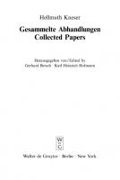 Gesammelte Abhandlungen / Collected Papers
 9783110894516, 9783110166538