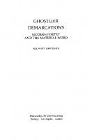 Ghostlier Demarcations [Reprint 2020 ed.]
 9780520313194