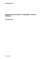 Glaube und Lernen 01/2012 - Einzelkapitel - Kreuzestheologie: Redaktion: Ruprecht, Edition
 9783846997826