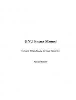 GNU Emacs manual [13 ed.]
 9781882114061, 188211406X