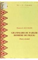 Grammaire du parler berbère de Figuig: Maroc oriental
 9068318756, 9789068318753
