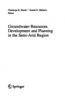 Groundwater Resources Development and Planning in the Semi-Arid Region
 3030681238, 9783030681234