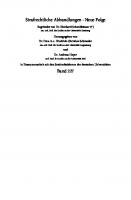 Grund und Grenzen einer strafrechtlichen Regulierung der Marktmanipulation: Analyse unter besonderer Würdigung der Börsen- oder Marktpreiseinwirkung [1 ed.]
 9783428534722, 9783428134724