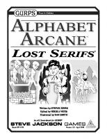 GURPS 4th edition. Alphabet Arcane: Lost Serifs