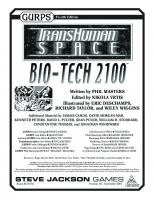 GURPS 4th edition. Transhuman Space: Bio-Tech 2100
