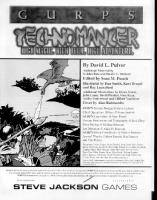 GURPS Technomancer (GURPS: Generic Universal Role Playing System) [illustrated edition]
 1556343590, 9781556343599