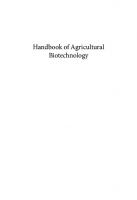 Handbook of Agricultural Biotechnology, Volume 1 [1]
 9781119836148