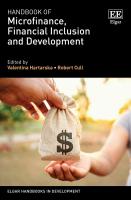 Handbook of Microfinance, Financial Inclusion and Development
 9781789903874, 1789903874