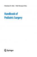 Handbook of Pediatric Surgery
 184882131X, 9781848821316