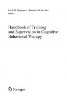 Handbook of Training and Supervision in Cognitive Behavioral Therapy
 3031337344, 9783031337345