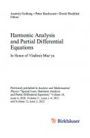 Harmonic Analysis and Partial Differential Equations: In Honor of Vladimir Maz'ya
 3031254236, 9783031254239
