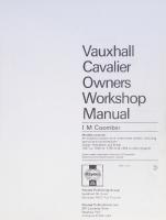 Haynes Vauxhall Cavalier 1981 to 1988 Owners Workshop Manual
 1850103704, 9781850103707