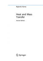 Heat and Mass Transfer [2, 2020 Ed.]
 9789811539879, 9789811539886