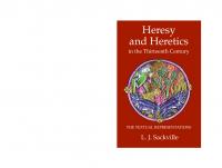 Heresy and Heretics in the Thirteenth Century: The Textual Representations (Heresy and Inquisition in the Middle Ages) (Volume 1)
 1903153360, 9781903153369