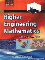 Higher Engineering Mathematics [42 ed.]
 8174091955, 9788174091956