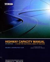 Highway Capacity Manual 6th Edition: A Guide for Multimodal Mobility Analysis (Vol 3) [3, 6 ed.]
 9780309369985, 9780309369992, 9780309370011