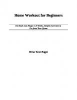 Home Workout for Beginners: Get Back into Shape in 5 Weeks, Simple Exercises to Do from Your Home
 9781674851709