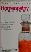 Homeopathy Handbook (Natural Care Handbook)
 0751321427