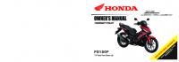 Honda Supra GTR150 2020 owner manual