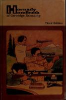 Hornady Handbook of Cartridge Reloading: Rifle-Pistol - 3rd Edition [3 ed.]