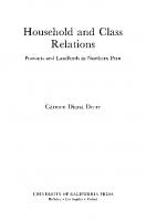 Household and Class Relations [Reprint 2020 ed.]
 9780520313439